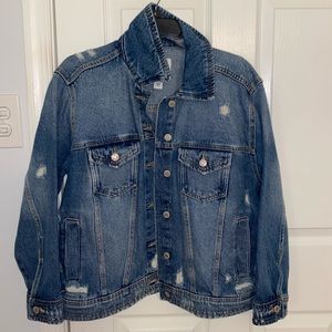 tillys oversized jean jacket. new with tags